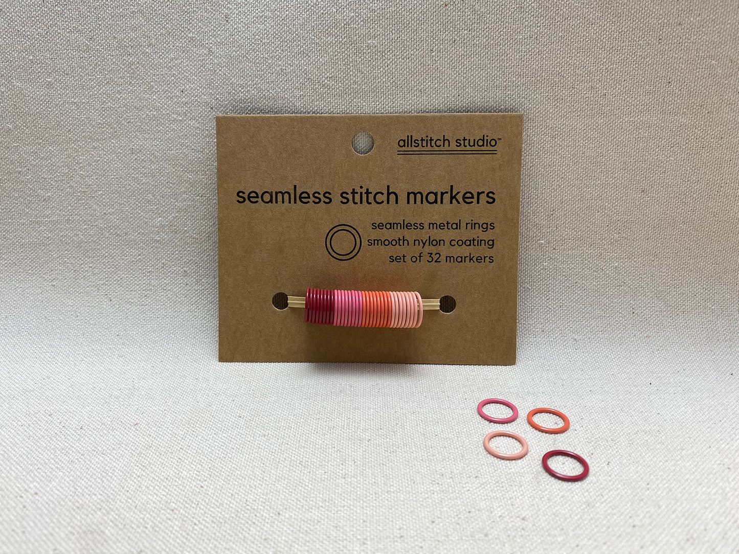 Allstitch Stitch Markers Lg Warm Tone