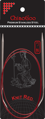 ChiaoGoo 40" SS Red Circular