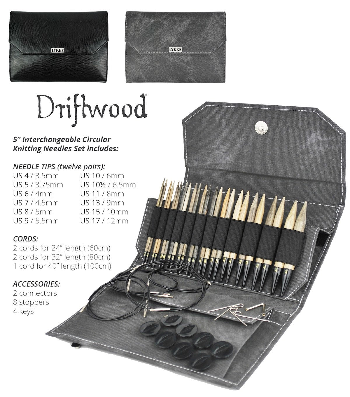 Lykke Interchangeable Needle Set