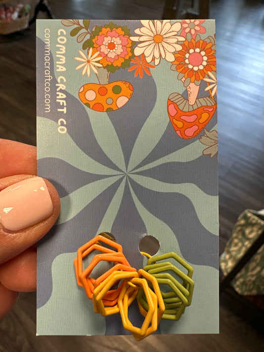 Comma Craft Hexagonal Stitch Markers