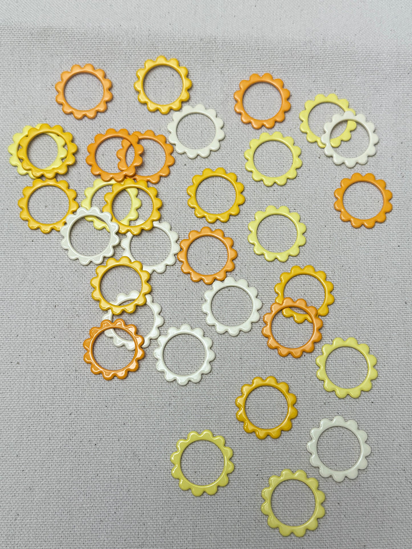 Allstitch Stitch Markers X-L Flowers Yellow