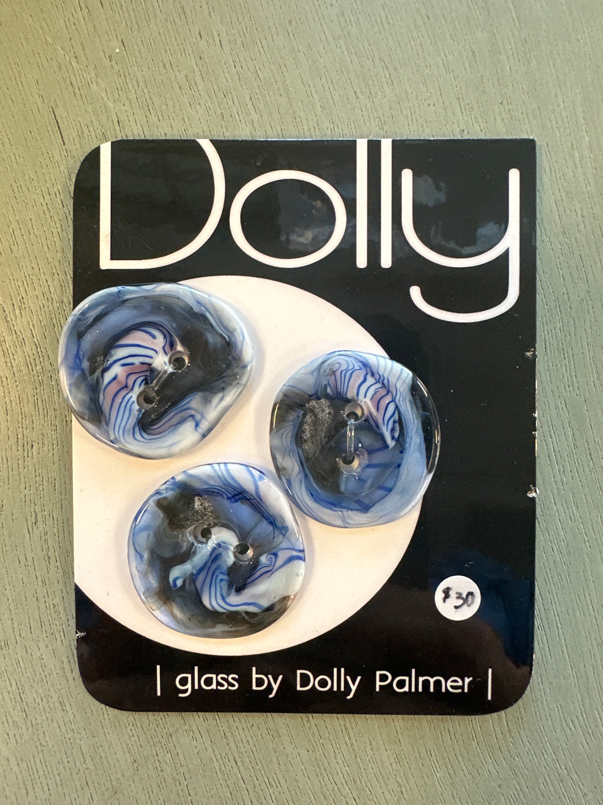 Dolly Palmer Buttons Set of 3