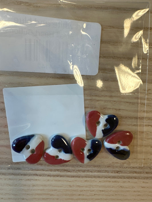 Small Heart Buttons