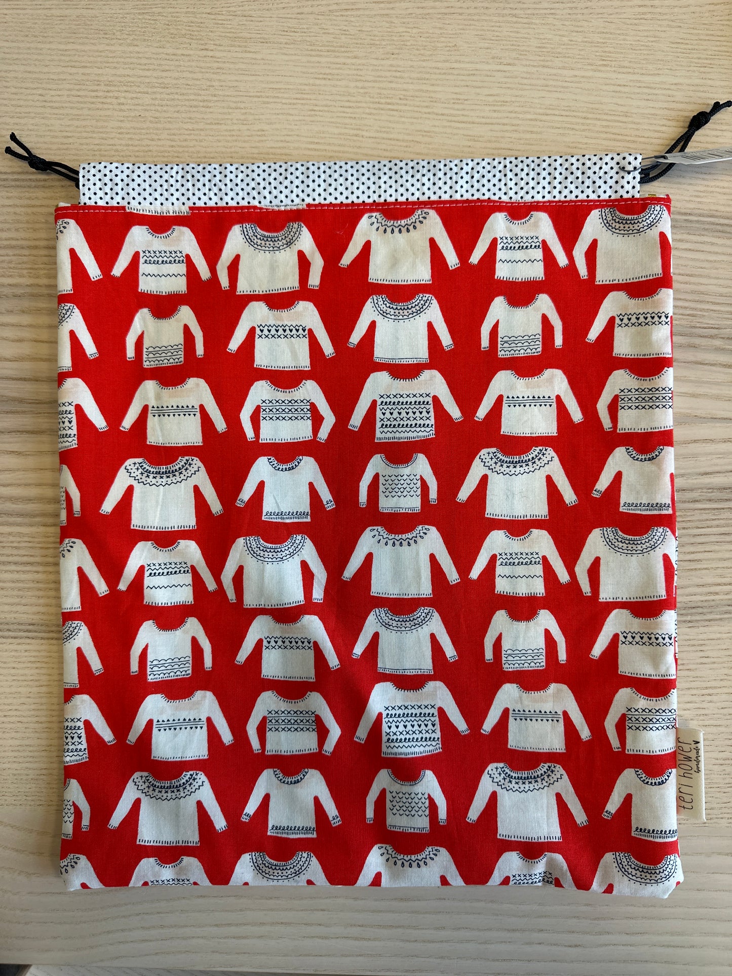 Drawstring Knitting Bag