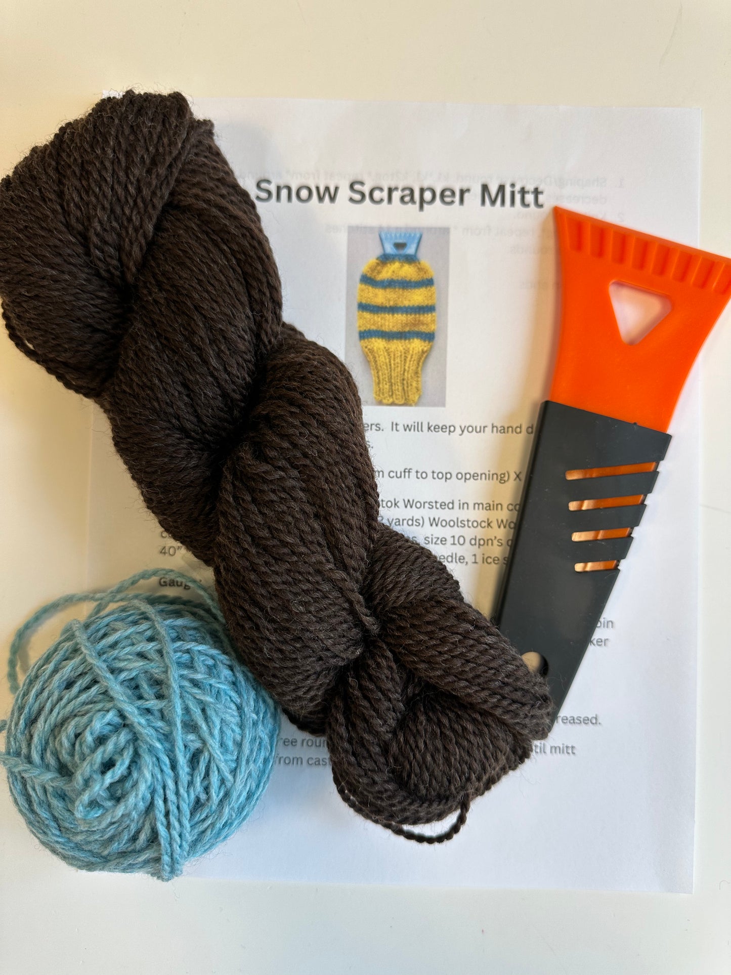 Ice Scraper Mitt Kit
