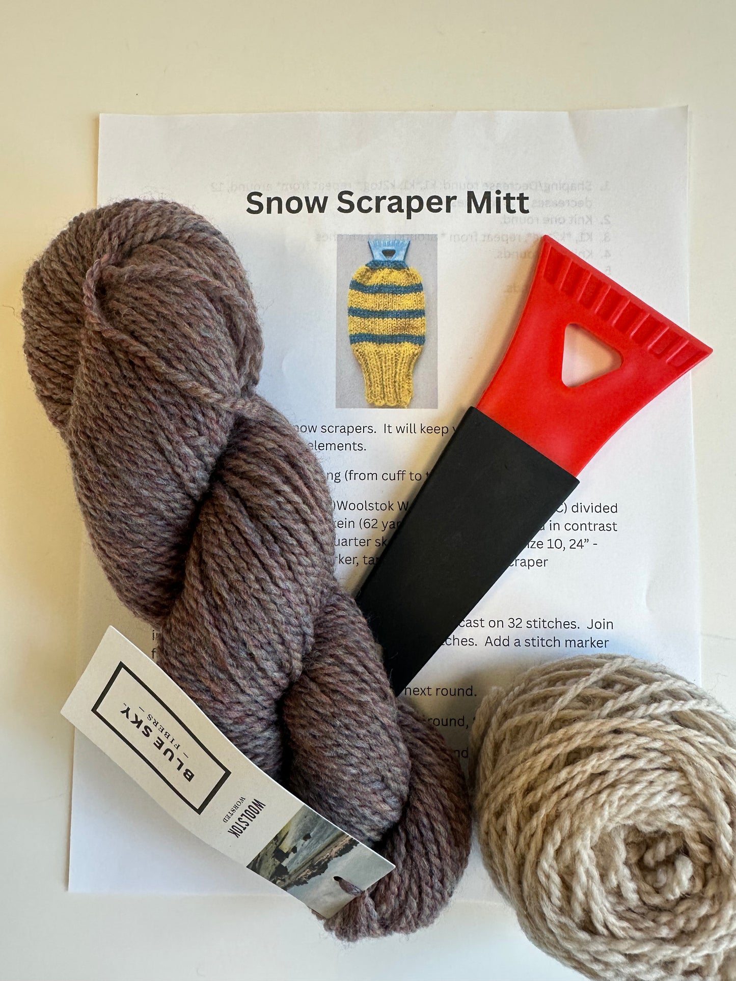 Ice Scraper Mitt Kit