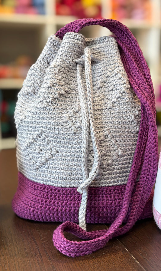 Diamond Drawstring Bag